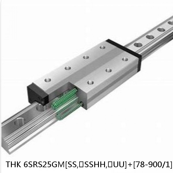 6SRS25GM[SS,​SSHH,​UU]+[78-900/1]LM THK Miniature Linear Guide Full Ball SRS-G Accuracy and Preload Selectable