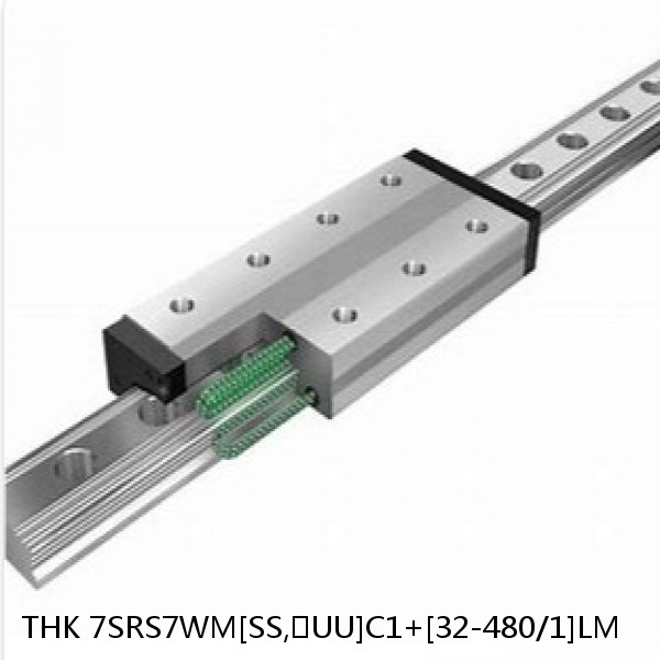 7SRS7WM[SS,​UU]C1+[32-480/1]LM THK Miniature Linear Guide Caged Ball SRS Series