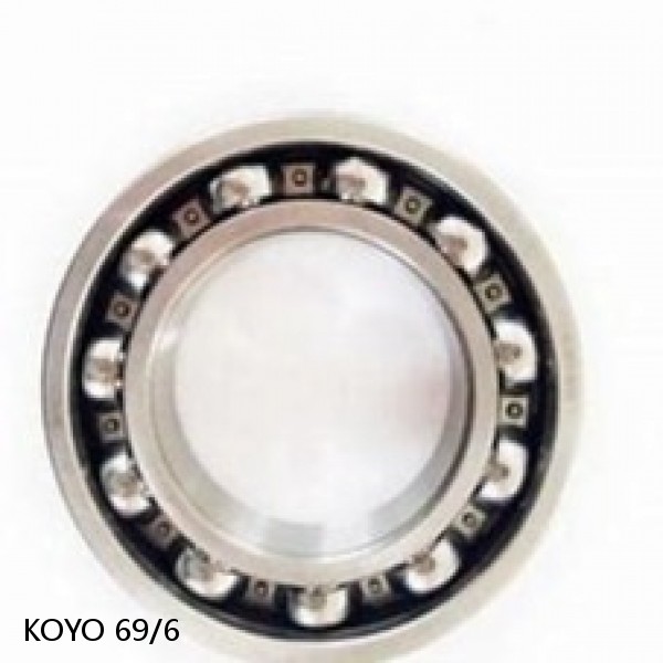 69/6 KOYO Single-row deep groove ball bearings #1 small image