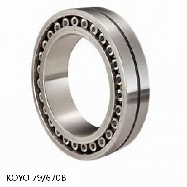 79/670B KOYO Single-row, matched pair angular contact ball bearings #1 image