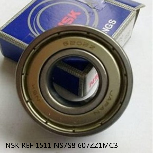 NSK REF 1511 NS7S8 607ZZ1MC3 JAPAN Bearing #1 image
